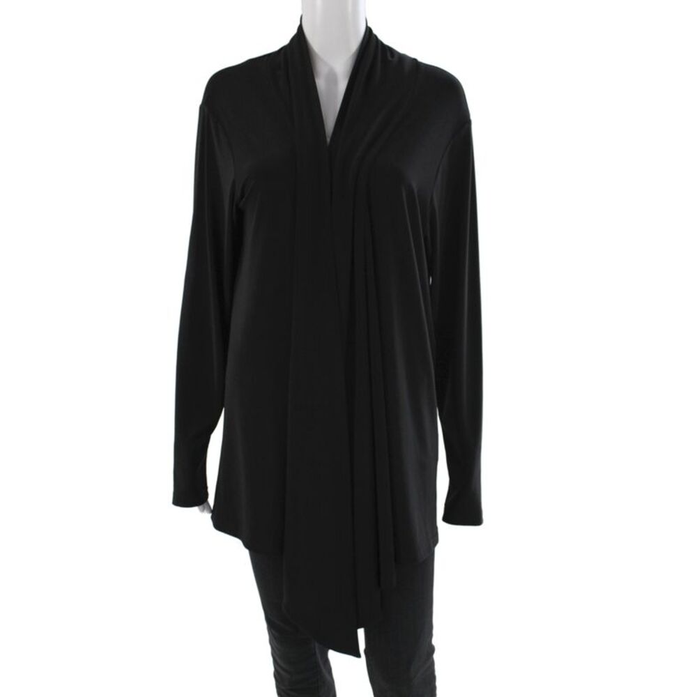 Sympli Women Cardigan Black Cowl Neck Long Sleeve Size 18 Plus